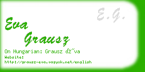 eva grausz business card